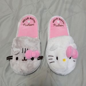 Hello kitty and pusheen slippers